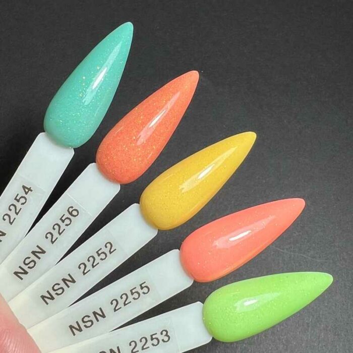 MANICURE TYTANOWY PUDER KOLOR NSN 14G 28G NSN2254 NSN2256 NSN2252 NSN2255 NSN2253