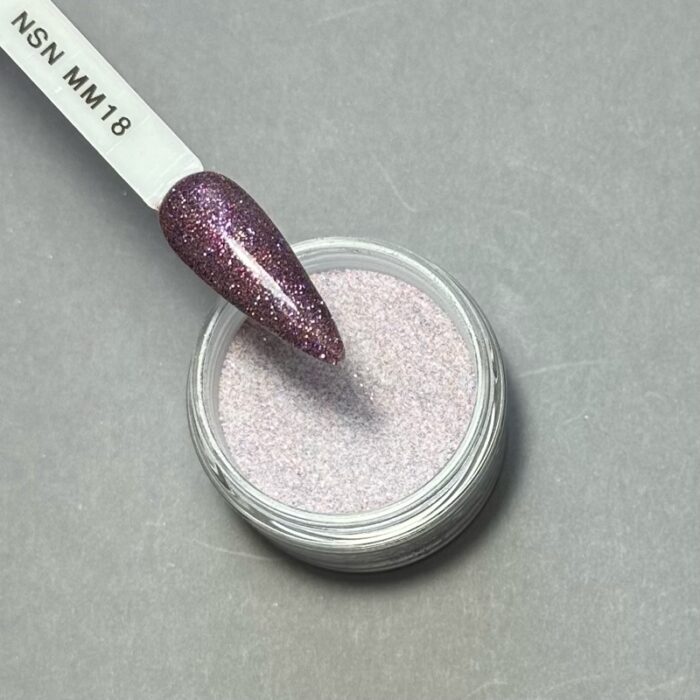 nicole puder kolor nsn mm18 28g 14g nails paznokcie paznokcie tytanowe manicure tytanowy