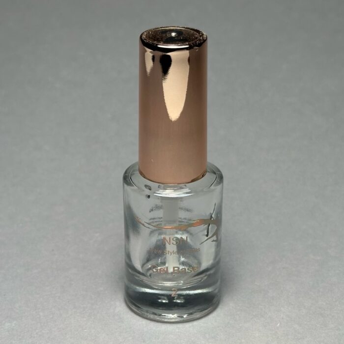 nicole Gel Base15ml – pusta buteleczka z białym pędzelkiem nails paznokcie manicure tytanowy paznokcie tytanowe