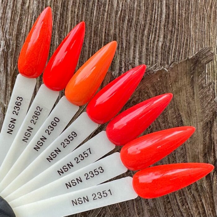 nicole PUDER KOLOR NSN 14G 28G 2363 2362 2360 2359 2357 2353 2351 nails paznokcie manicure tytanowy paznokcie tytanowe