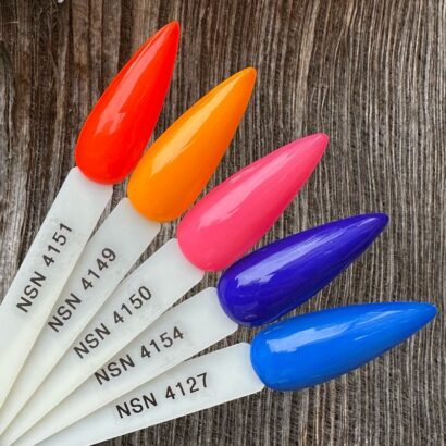 nicole PUDER KOLOR NSN 14G 28G 4151 4149 4150 4154 4127 nails paznokcie manicure tytanowy paznokcie tytanowe kolory paznokci do karnacji