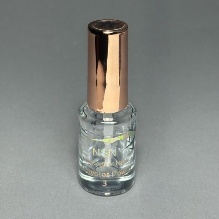 nicole Activator 15ml – pusta buteleczka z białym pędzelkiem nails paznokcie manicure tytanowy paznokcie tytanowe