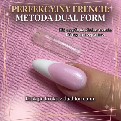 Jak zrobić idealny french z dual formami? nails paznokcie manicure tytanowy paznokcie tytanowe